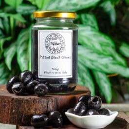 BOTTEGA PITTED BLACK OLIVES 300GR