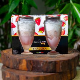 CASA DEL GELATO STRAWBERRY GELATO IN GLASS CUP