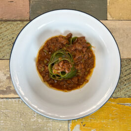 Pappardelle di Spinaci con Ragu’ Di Ossobuco di Vitello